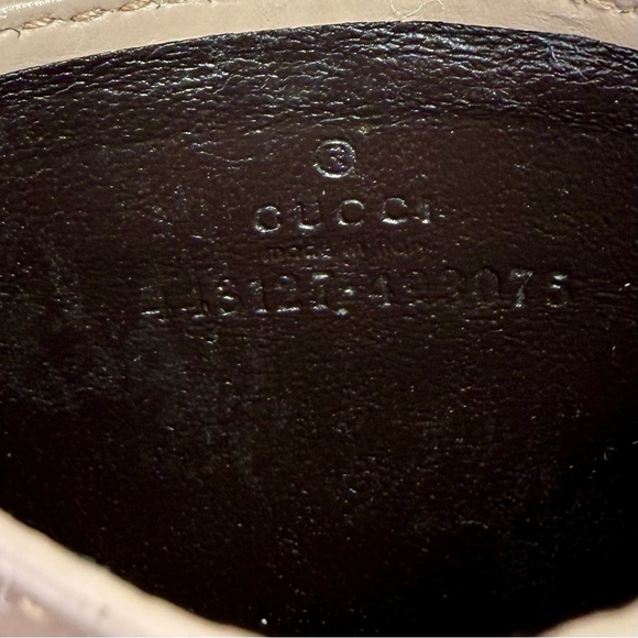 Gucci GG Marmont Card Case In Beige Calfskin Leather - Picture 6 of 10